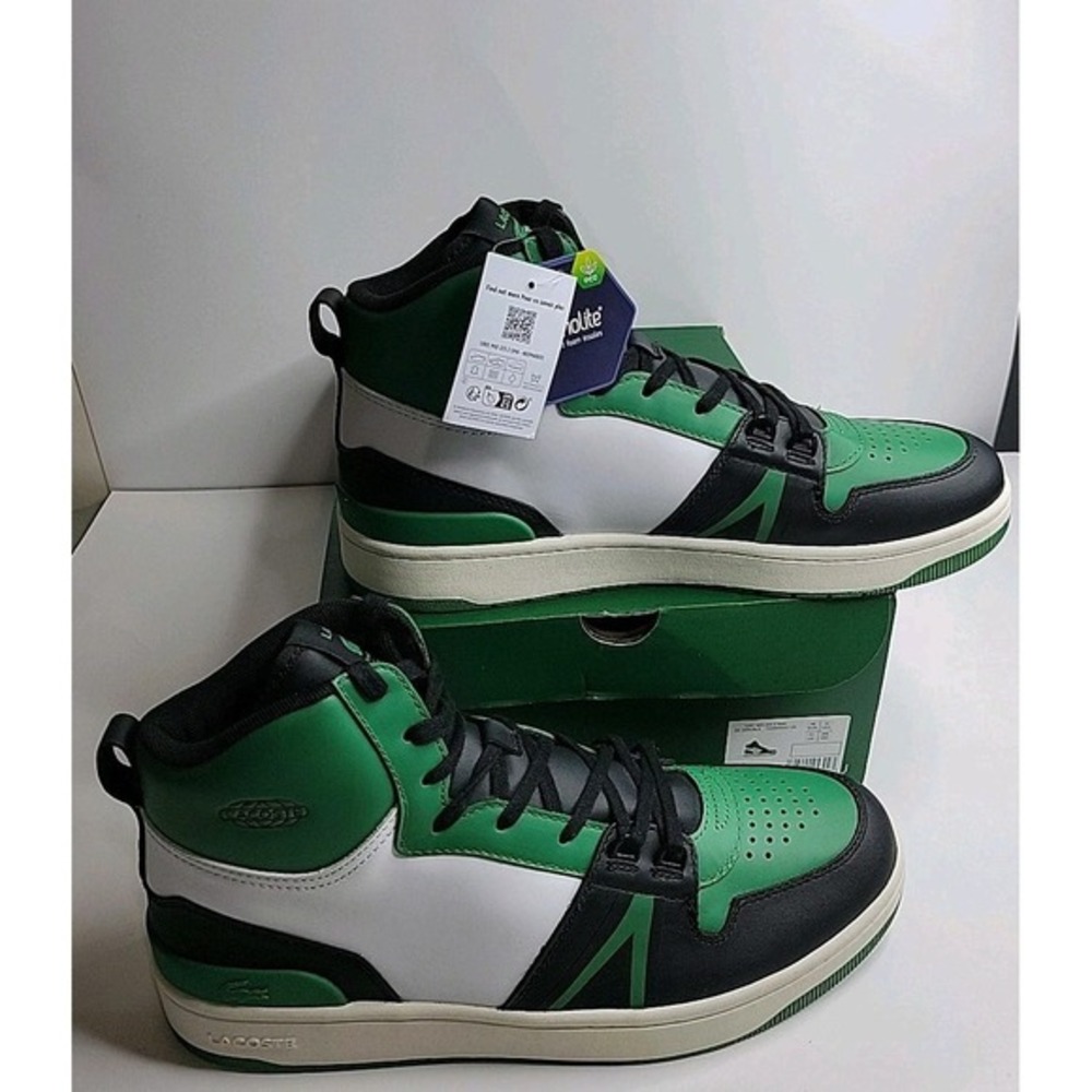Lacoste Men's L001 Mid 223 2 SMA Leather Sneaker Size 12‎ M | 46 EUR